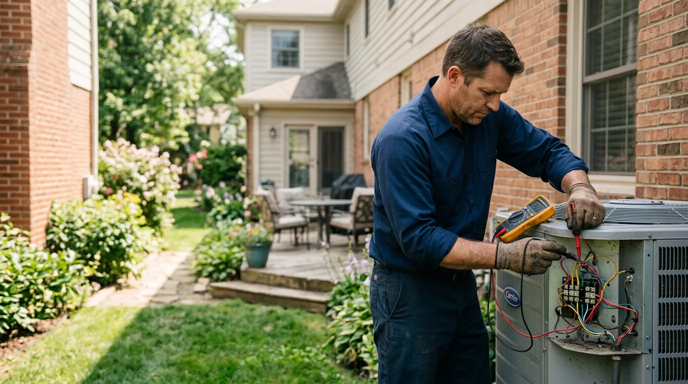 HVAC technician working near Jeffrey, WV